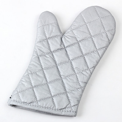 silver coating oven mitt-13''